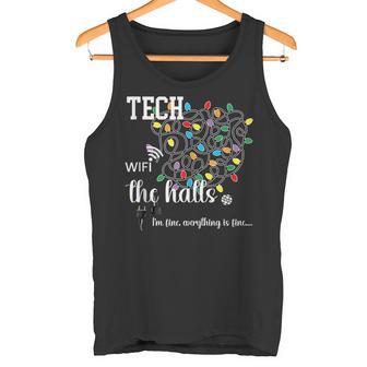 Technology Teacher Christmas Information Teacher STEM STEAM Tank Top Tank Top | Mazezy