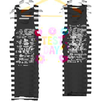 Test Day Rock The Test Testing Day Motivational Teacher Kids Tank Top | Mazezy