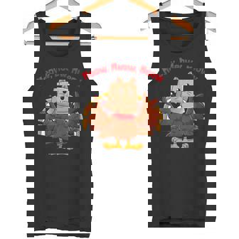 Thanksgiving Turkey Fake Cat Family Matching Costume Tank Top | Mazezy