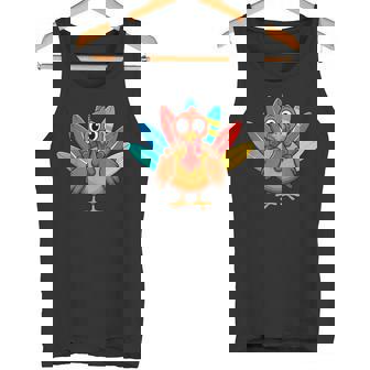 Thanksgiving Turkey Surfing Surf Surfboard Surfer Tank Top | Mazezy