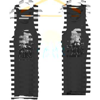 Three Goats Howling At The Full Moon Cosmic Tank Top | Mazezy