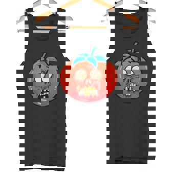 Tomato Zombie Spooky Vegan Halloween Tank Top Tank Top | Mazezy