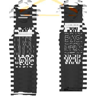 Topiary Because Murder Is Wrong Funny Tank Top | Mazezy