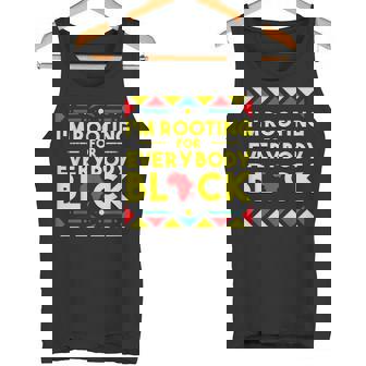 History I'm Rooting For Everybody ブラック アフリカ タンクトップ - Kawaiitshirt