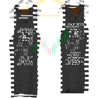 Trade Your Plan Not Your Emotions トレーディング投資家トレーダー株式証券取引所 タンクトップ - Kawaiitshirt