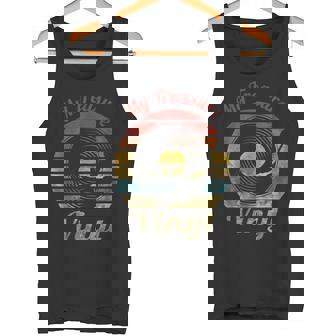 My Treasure Vinyl Retro Record Vintage Music Tank Top | Mazezy