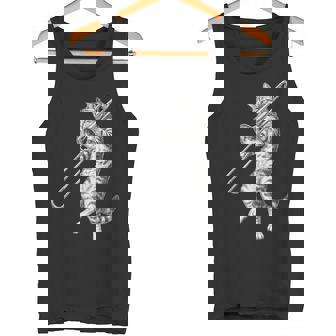 Trombone Cat Trombonist Jazz Musician Tank Top | Mazezy