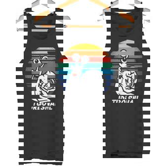 Turbo Snail Retro Rainbow Graphic Fun Art Tank Top | Mazezy