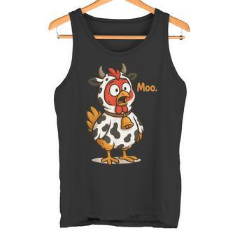 Turkey Moo Thanksgiving Tank Top | Mazezy