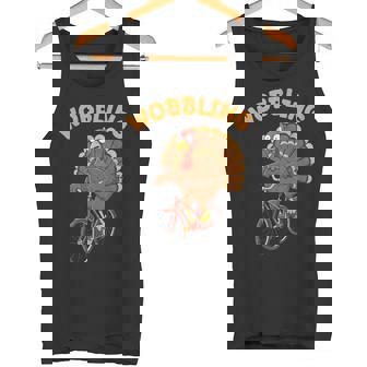 Turkey Riding Bike Thanksgiving Cycling Biker 2025 Tank Top | Mazezy