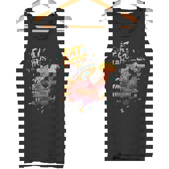 Turkey And Tacos Thanksgiving Fun Celebration Tank Top | Mazezy