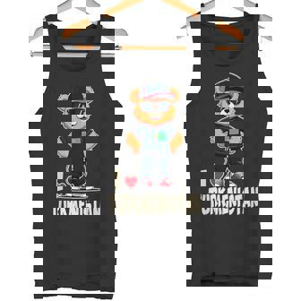 Turkmen Flag Teddy Bear I Love Turkmenistan Tank Top | Mazezy