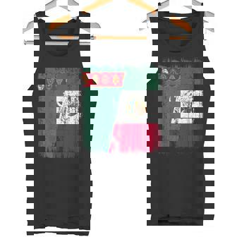 Turkmenistan Mexico Half Flag Turkmen Mexican Heritage Tank Top | Mazezy