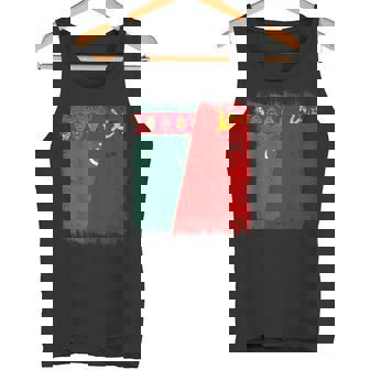 Turkmenistan Soviet Union Flag Turk CCCP Heritage Tank Top | Mazezy