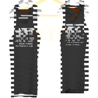 Turn The Volume Up Vintage NYC New York City Skyline Tank Top | Mazezy