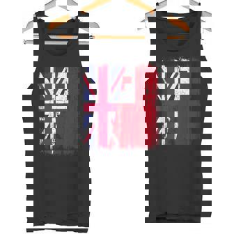 UK Tonga Half Flag British Tongan Heritage Tank Top | Mazezy