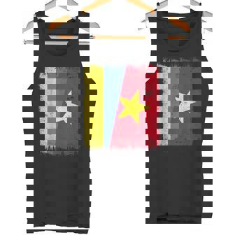 Ukraine Vietnam Half Flag Ukrainian Vietnamese History Tank Top | Mazezy