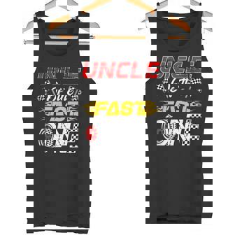 Uncle Of The Fast One 1St Birthday Race Car Family Tank Top | Mazezy