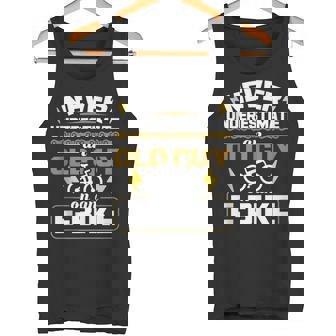 Never Underestimate An Old Guy On An E-Bike Electric Bicycle Tank Top Tank Top | Mazezy