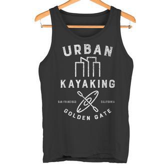 Urban Kayaking Golden Gate San Francisco California Tank Top | Mazezy