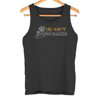 US NAVY SEABEES WE BUILD WE FIGHT US NAVY Tank Top | Mazezy