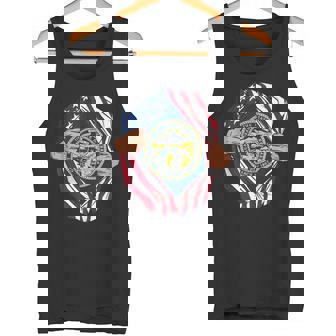 USA American Grown Nebraska Flag Tank Top Tank Top | Mazezy