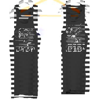 USAF Retired E7 Master Sergeant USA Flag With Eagle Tank Top Tank Top | Mazezy