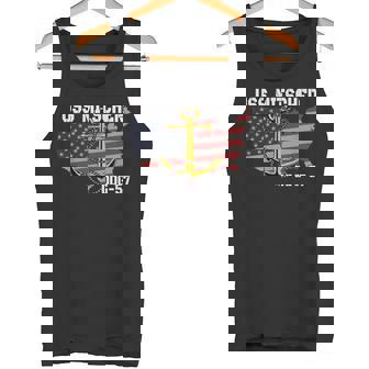 USS Mitscher DDG-57 Destroyer Veteran Day Father Grandpa Dad Tank Top | Mazezy