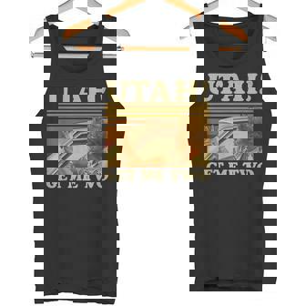 Utah Get Me Two Vintage Quote Graphic Tank Top | Mazezy