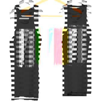 Uzbekistan Germany Half Flag Uzbek German Heritage Tank Top | Mazezy