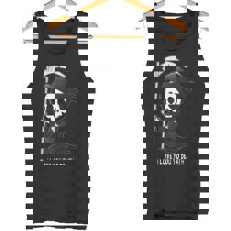 Valentine's Day I Love You To Death Cute Grim Reaper タンクトップ - Kawaiitshirt