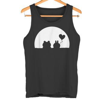 Valentinstagüßes Hase Und Bärchen Liebe Paar Hasi Bär Tank Top - Geschenkecke