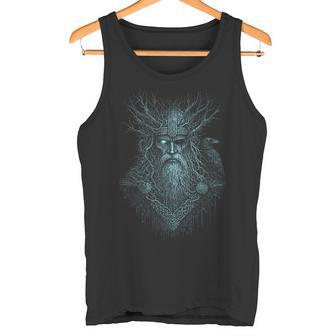 Valhalla Odin Totentiere Cuervo Mitología Nórdicaikingo Camiseta sin mangas - Regaloses