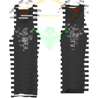 Vegan Power Vegetarian Plant Broccoli Bodybuilding Workout Tank Top | Mazezy