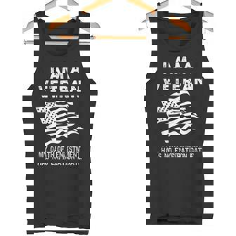 I Am A Veteran My Oath Has No Expiration Veteran Tank Top | Mazezy