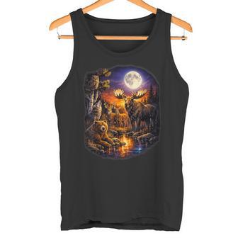 Vidailvestre Bosque Oso Lobo Ciervo Alce Natur Camiseta sin mangas - Regaloses