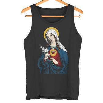 Vierge Marie Avecon Cœur Immaculéaint Catholique Débardeur e - Cadeauxyz