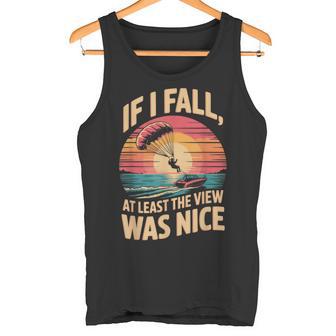View Was Nice Parasailer Paragliding Boating Parasailing Tank Top | Mazezy