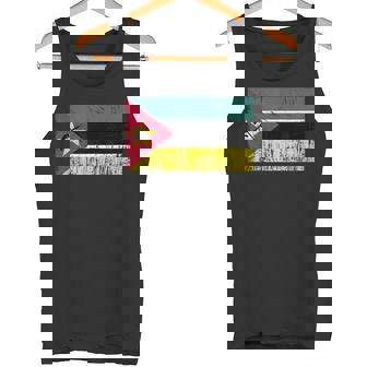 Vintage Banner Fan Mozambique Flag Retro Tank Top | Mazezy