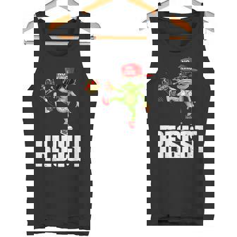 Vintage Cool Frog Resist No King Graphic Retro Streetwear Tank Top | Mazezy