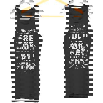 Vintage Forced Work Party Fun Merry Christmas Party Holiday Tank Top - Monsterry