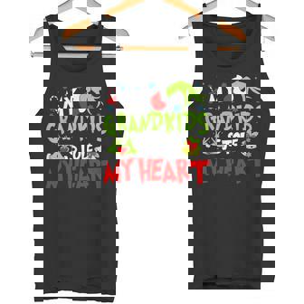 Vintage My Grandkids Stole My Christmas Heart Grandma Xmas Tank Top | Mazezy