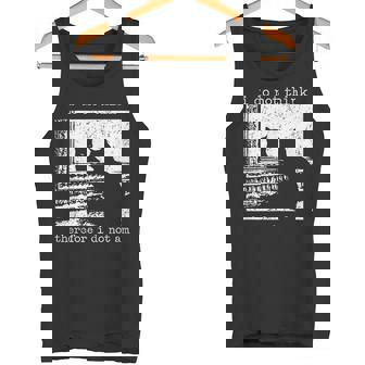 Vintage Ich Glaube Nicht Also Bin Ich Nicht Cat Meme Tank Top - Geschenkecke