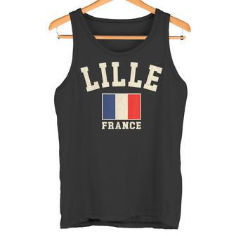Vintage Lille France Drapeau Françaisouvenir Graphique Rétro Débardeur e - Cadeauxyz