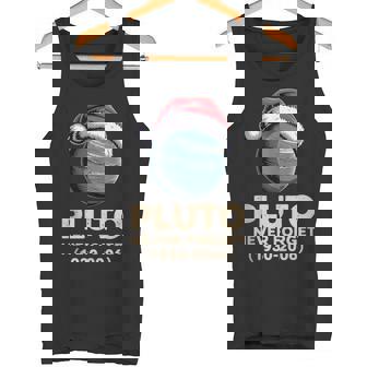 Vintage Pluto Never Forget Retro Astronomy Christmas Tank Top Tank Top | Mazezy