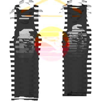 Vintage Retro Taekwondo Karate Fighter Sunset Martial Arts Tank Top | Mazezy