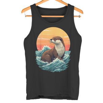 Vintage Sea Otter Monterey 90s California Aquarium Ocean Tank Top | Mazezy