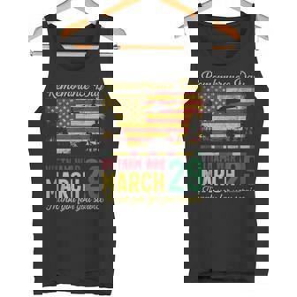 Vintage Vietnam War Veteran Proud March 29 Remembrance Day Tank Top Tank Top | Mazezy