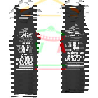 Viva Mexico 帽子デザイン メキシコ国旗カラー メキシコ人向け タンクトップ - Kawaiitshirt