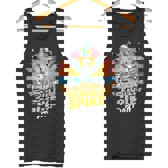 Volleyball Player Seagull Bird Playing Volleyball Tank Top | Mazezy